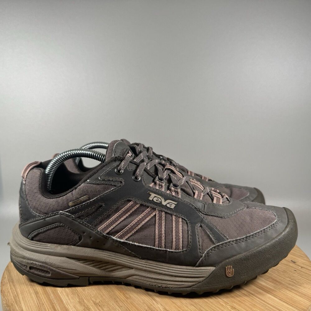 Teva Womens Sz 11 Hiking Shoes Brown 4048 Low Top Lace Up Waterproof Sneakers